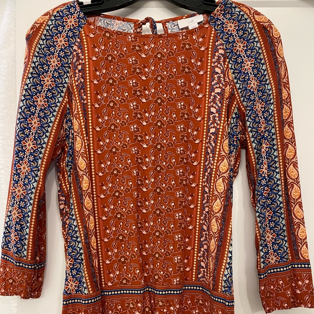 J. Jill top Floral Paisley print. XS size